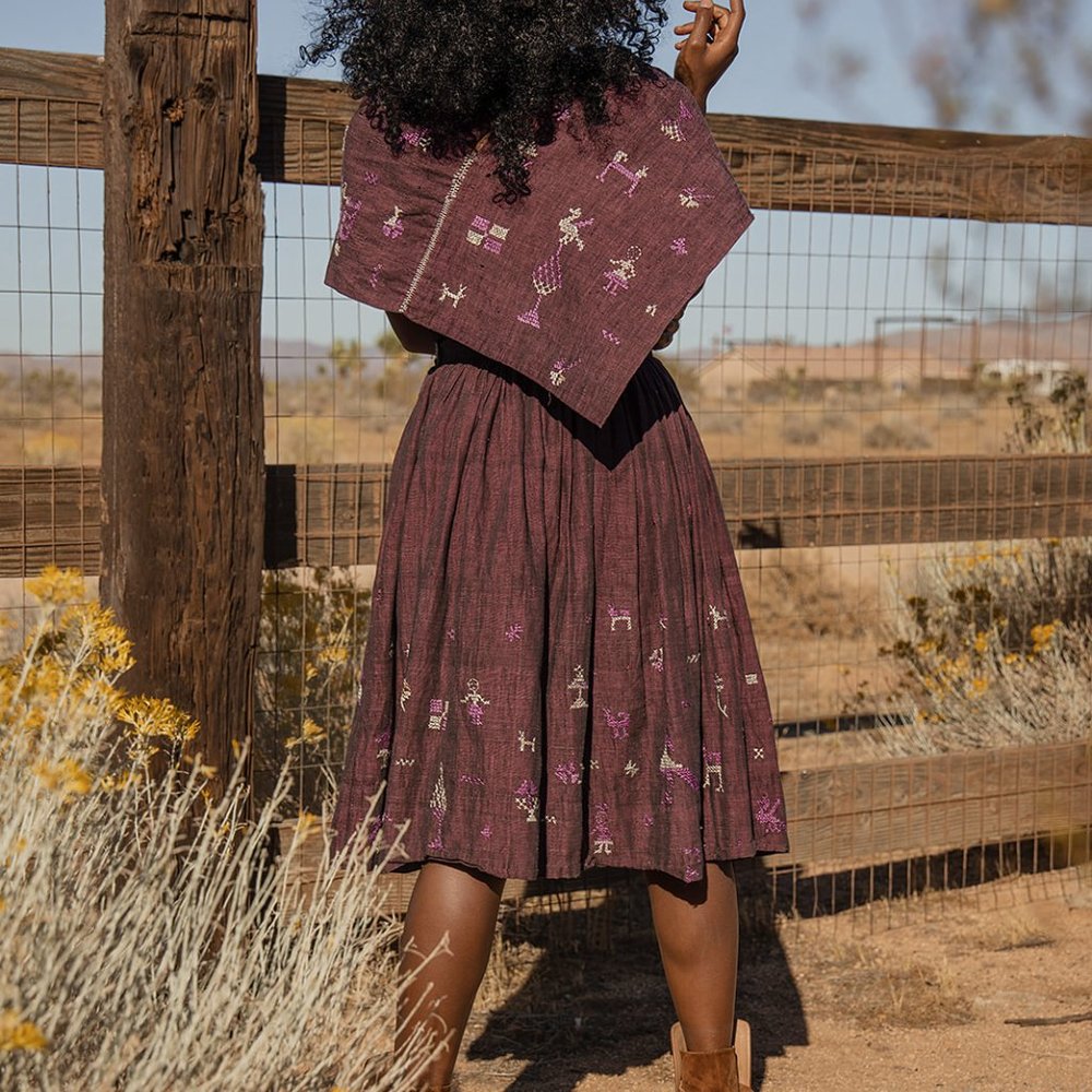 1950s Oaxaca, Mexico Skirt and Poncho - Picture 6 of 6